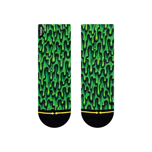 Slime Adult Quarter Crew Socks With Art By Jimbo Phillips