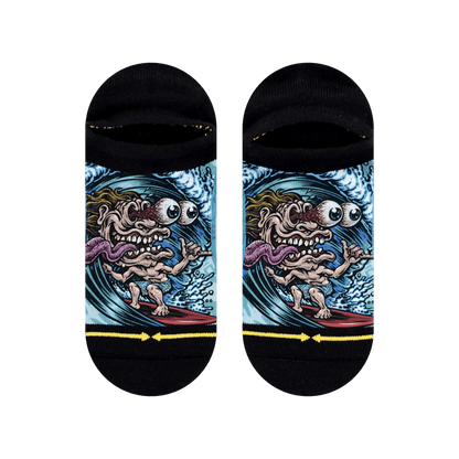 Jimbo Surf Freak Adult No Show Socks