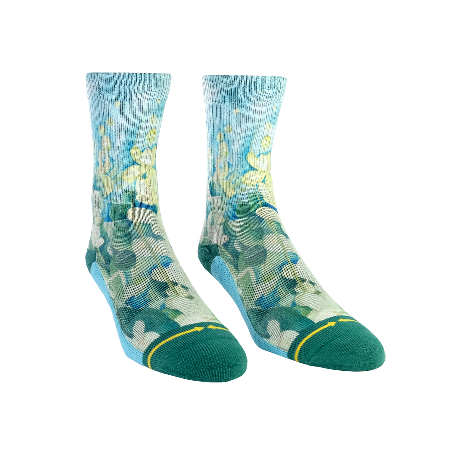 Maia Negre Cassia Flowers Youth Crew Socks