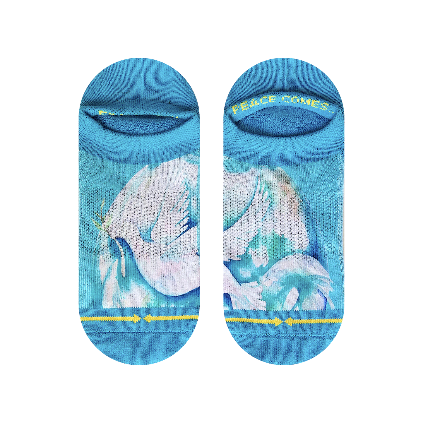 Dove Adult No Show Socks With Art By Maia Negre