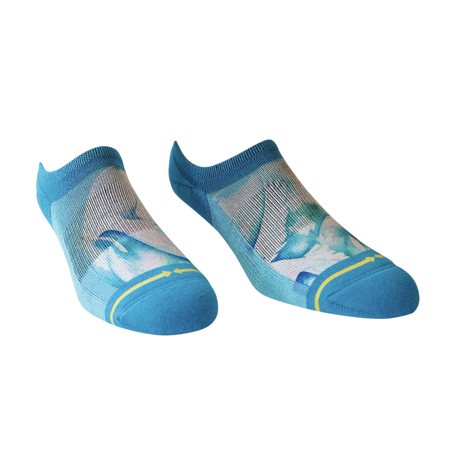 Dove Adult No Show Socks With Art By Maia Negre