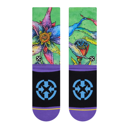 Starflower Adult Crew Socks With Art By Bad Otis Link