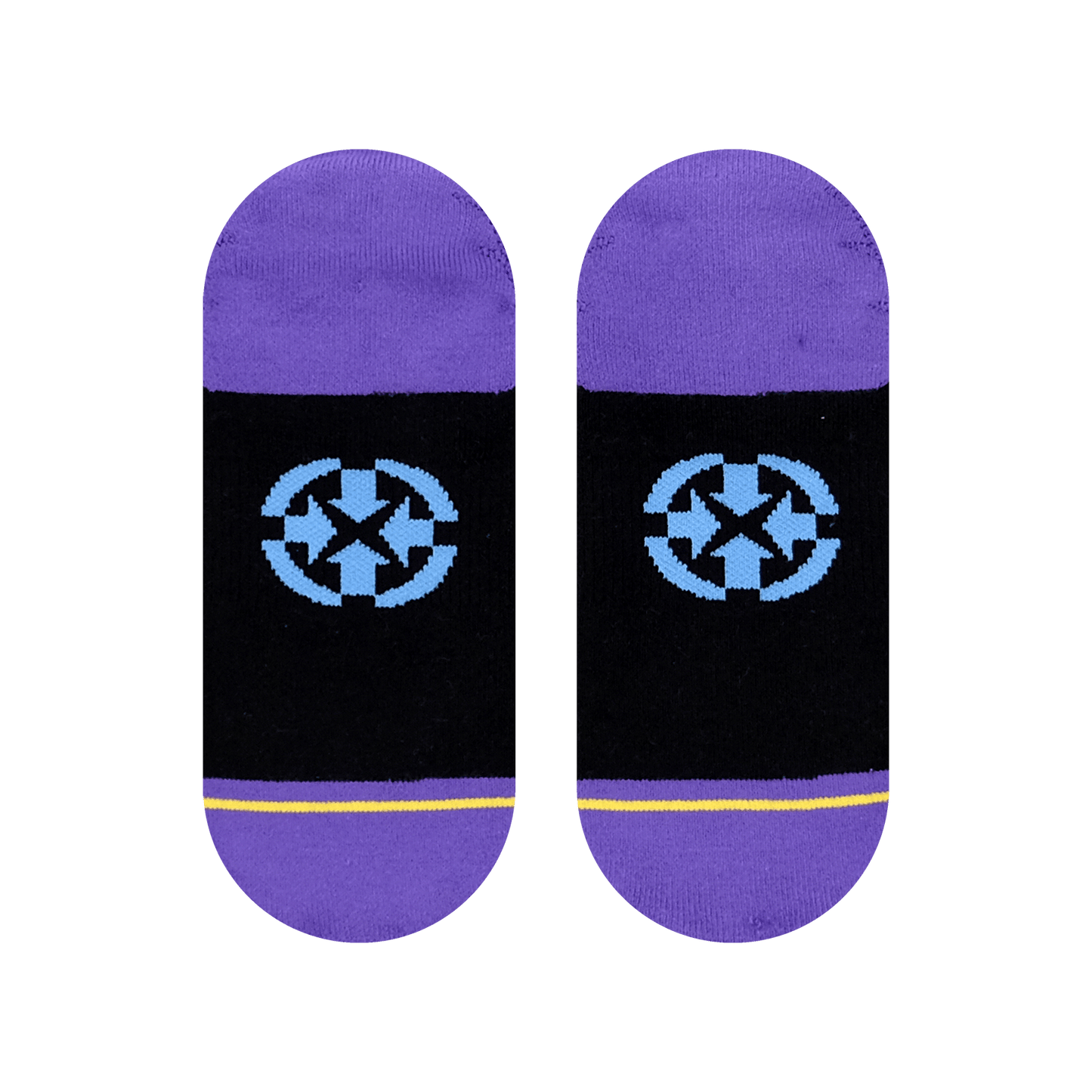 Starflower Adult No Show Sock With Art By Bad Otis Link