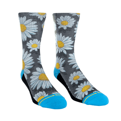 Spring Daisies Adult Crew Socks Art By Slogan