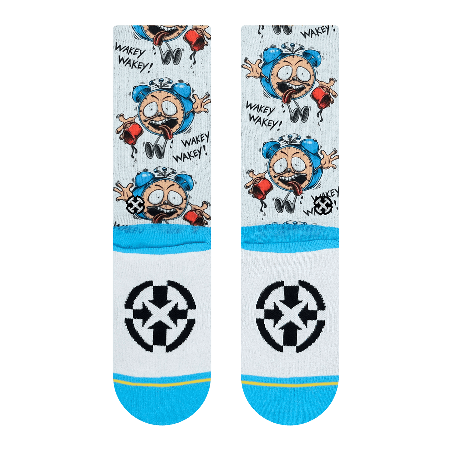 Wakey Wakey Skate Adult Socks Art By Steve Caballero