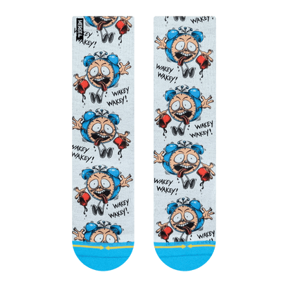 Wakey Wakey Skate Adult Socks Art By Steve Caballero