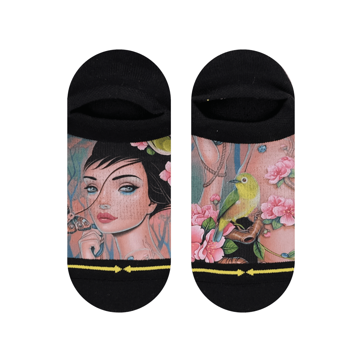 Umijoo Cherry Lane Adult No Show Socks