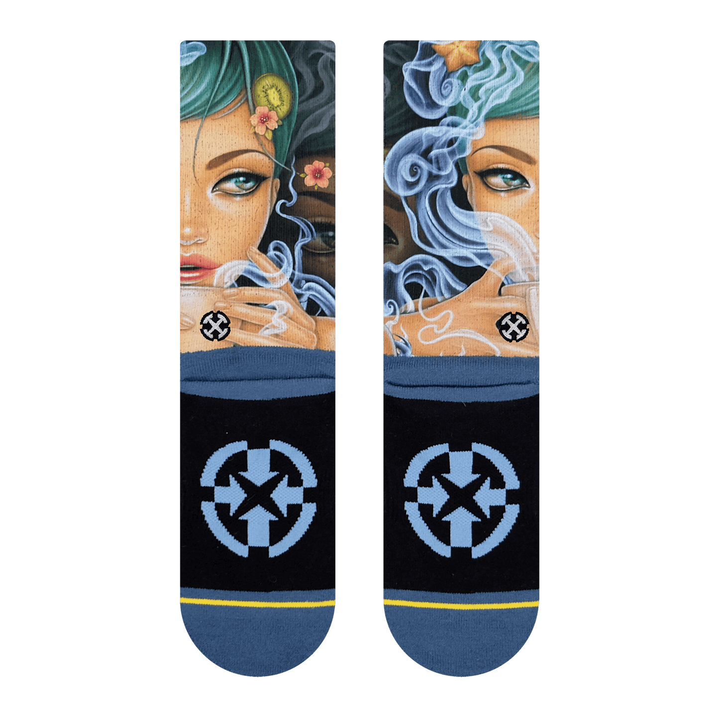 Dragon Tea Adult Crew Socks With Art By Caia Koopman