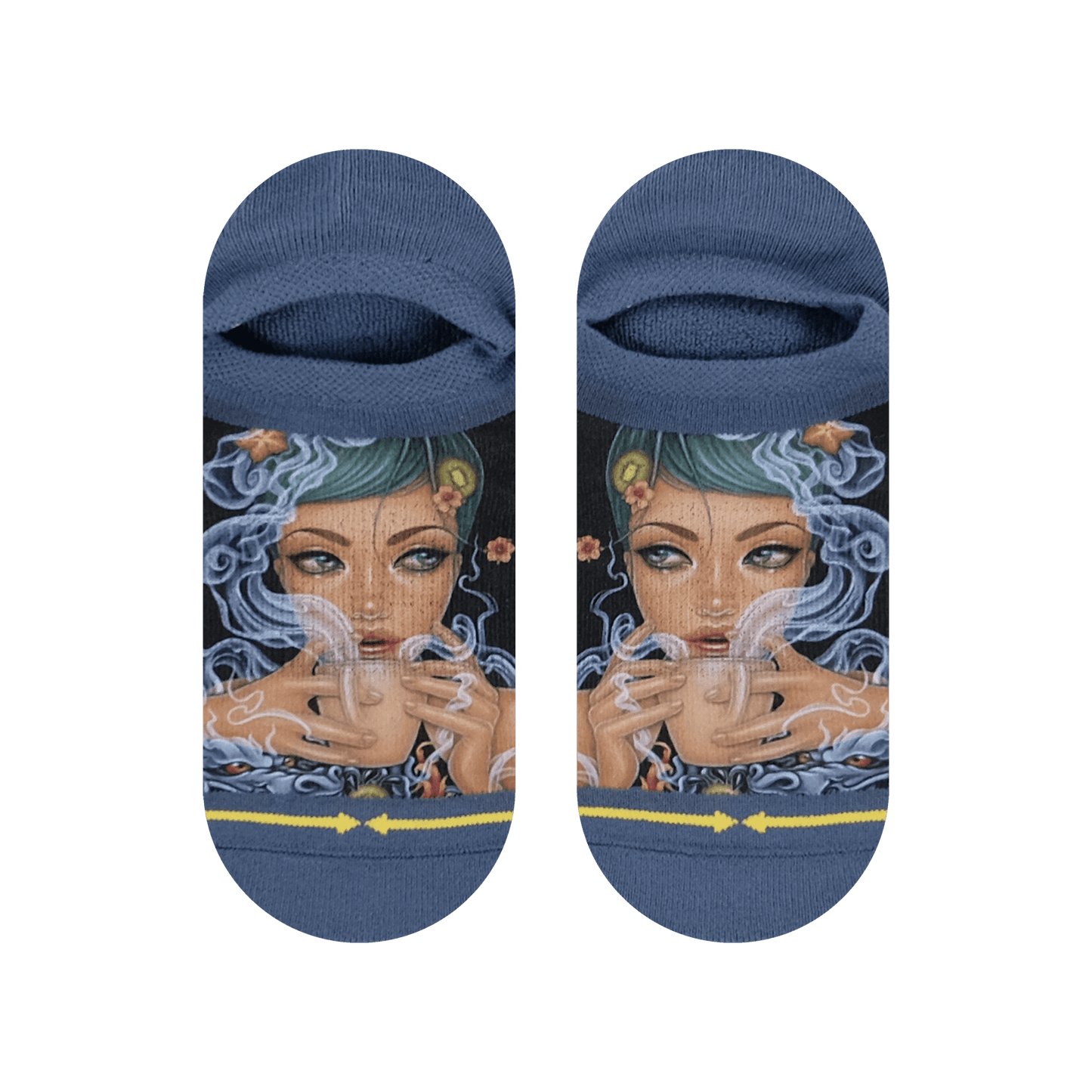 Umijoo Dragon Tea Adult No Show Socks