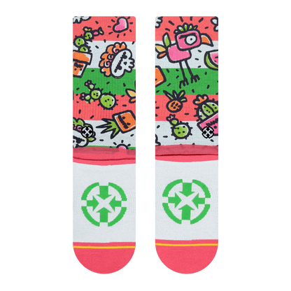 Frida Dreams Adult Crew Socks Art By Walmazan