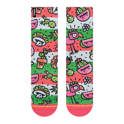 Frida Dreams Adult Crew Socks Art By Walmazan