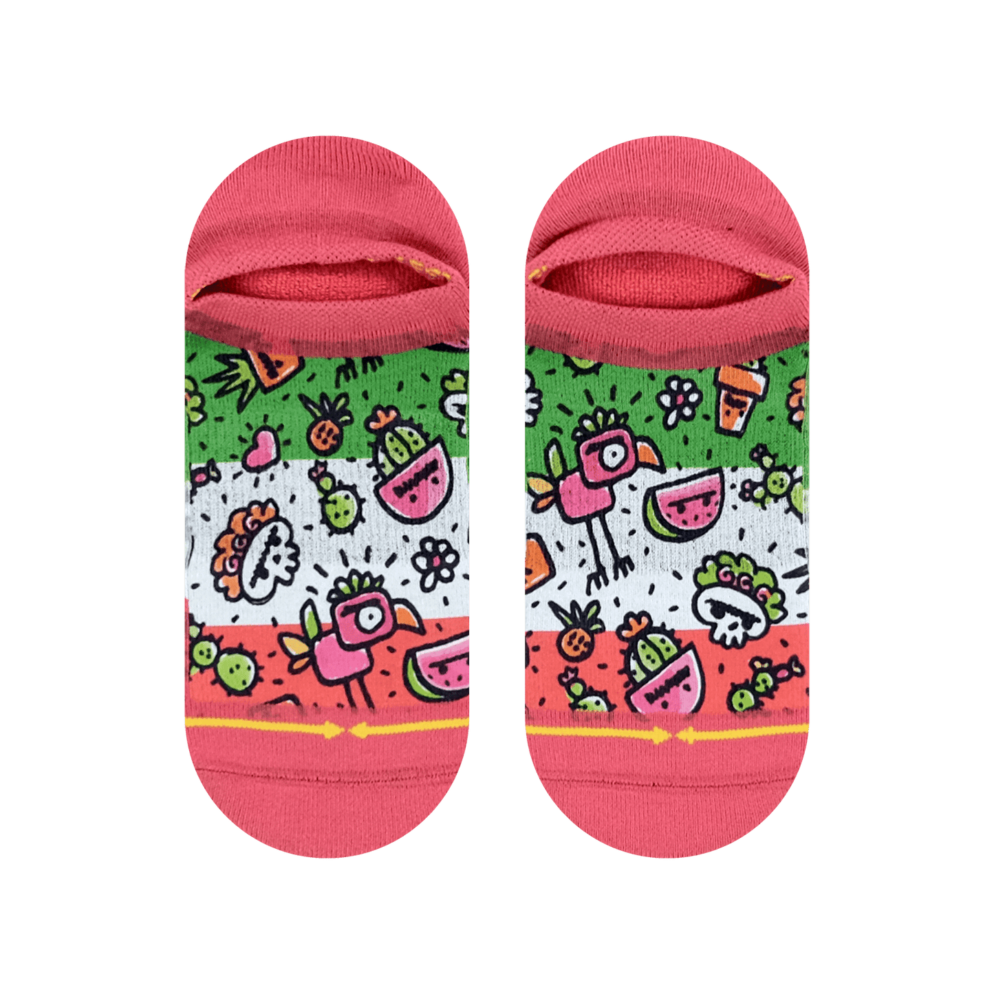 Frida Dreams Adult No Show Socks Art By Walmazan