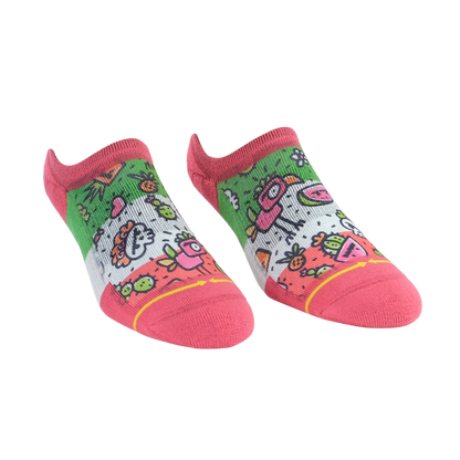 Frida Dreams Adult No Show Socks Art By Walmazan