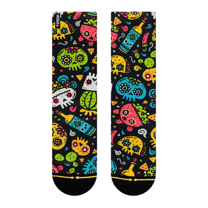 Walmazan Sugar Skulls Mini Adult Crew Socks