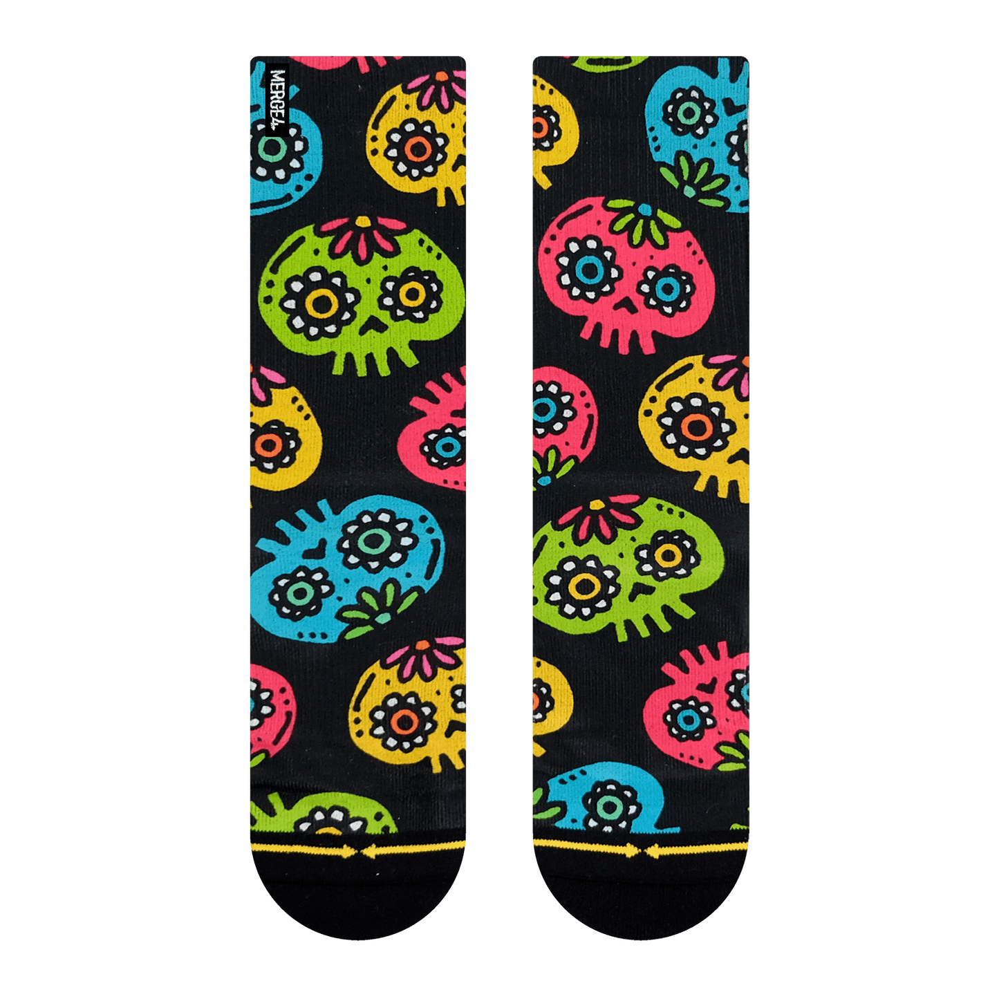 Walmazan Sugar Skulls Adult Crew Socks