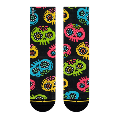 Walmazan Sugar Skulls Adult Crew Socks