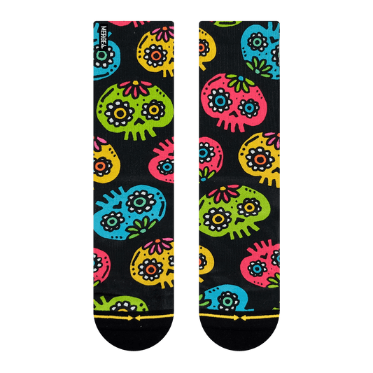 Walmazan Sugar Skulls Adult Crew Socks