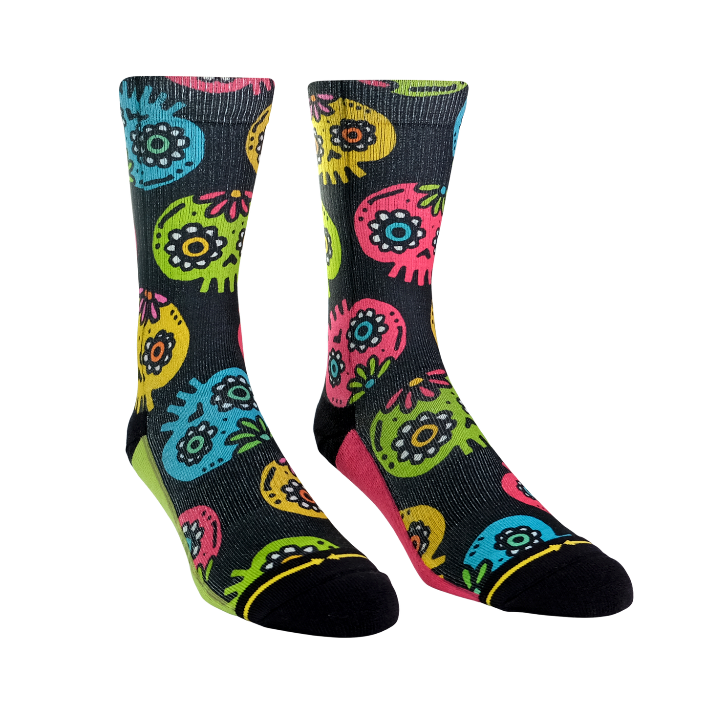 Walmazan Sugar Skulls Adult Crew Socks