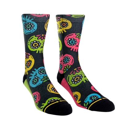 Walmazan Sugar Skulls Adult Crew Socks
