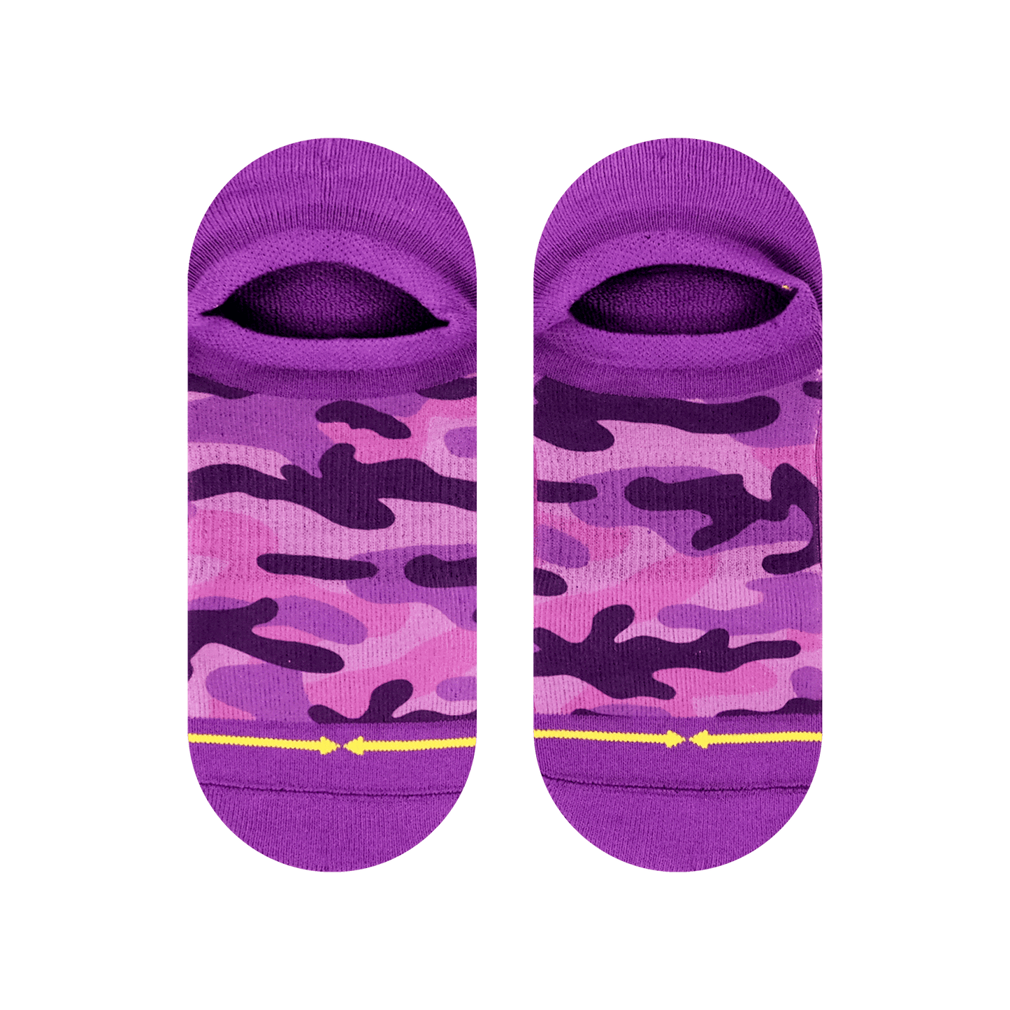 Pink Camo Adult No Show Socks