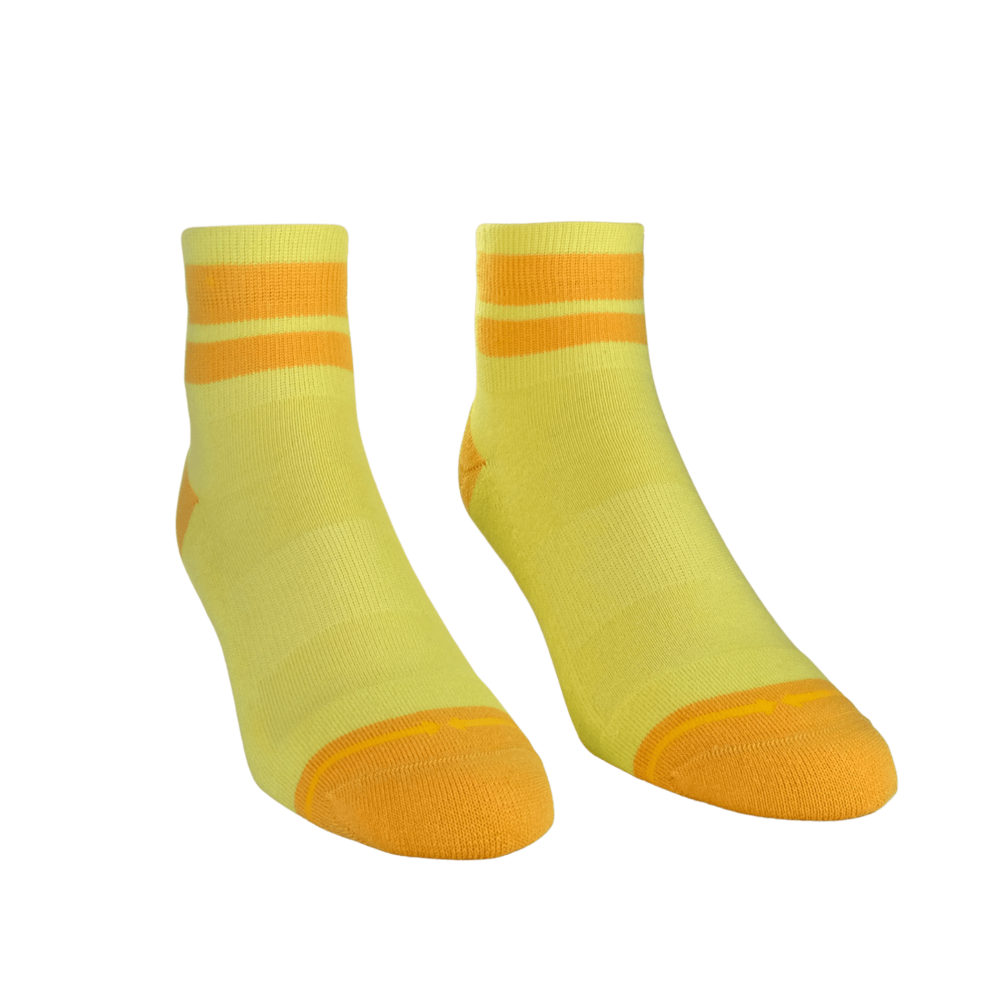 Organic Cotton Butter/Orange Quarter Adult Crew Socks