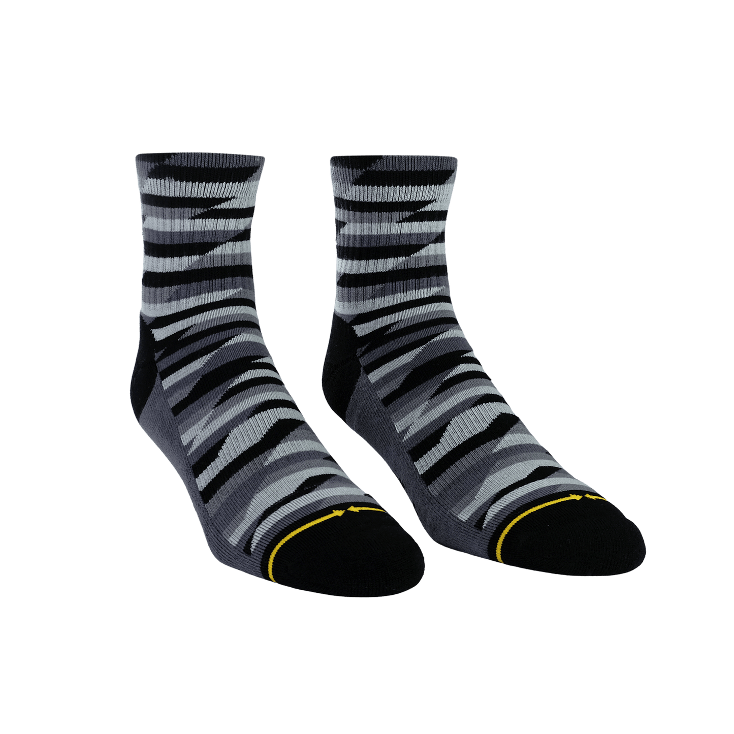 Trekker Quarter Adult Crew Socks Black