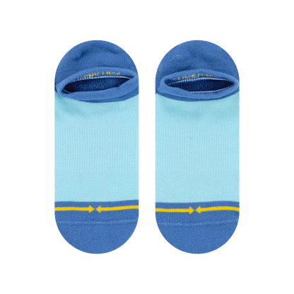 Organic Cotton Blue Combo Adult Socks 2-Pack