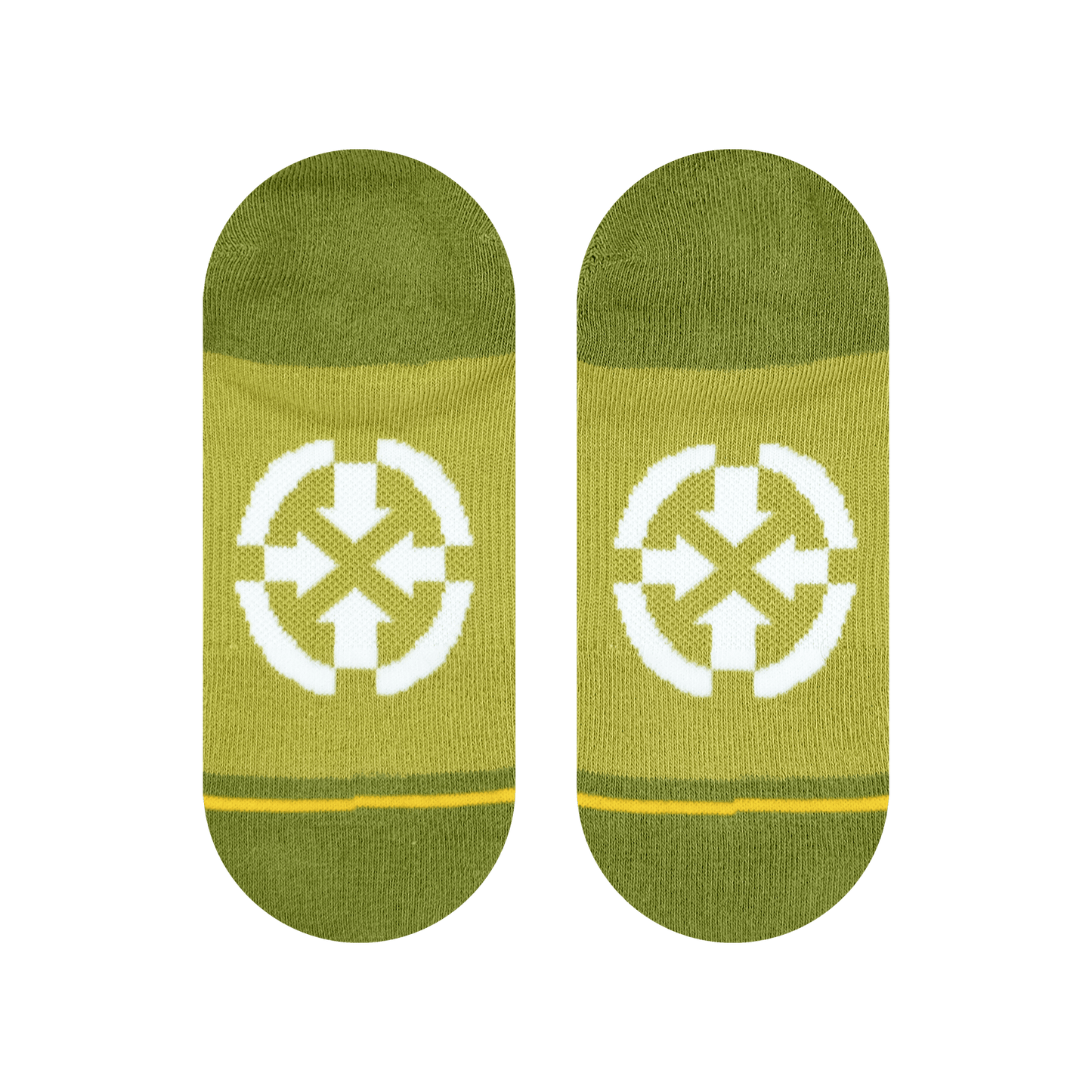 Olive Organic Cotton Adult No Show Socks