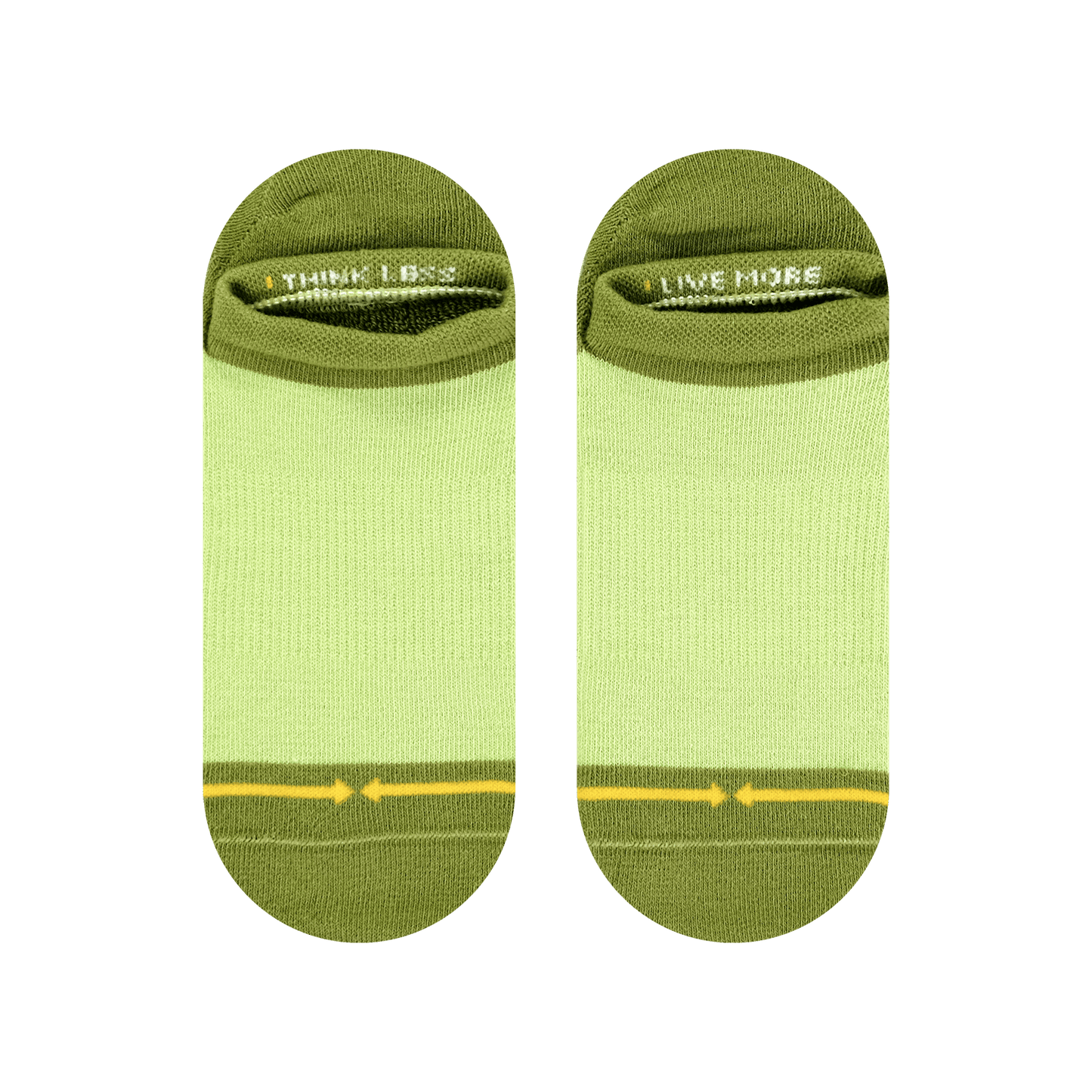 Olive Organic Cotton Adult No Show Socks