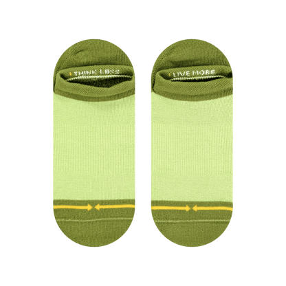 Olive Organic Cotton Adult No Show Socks