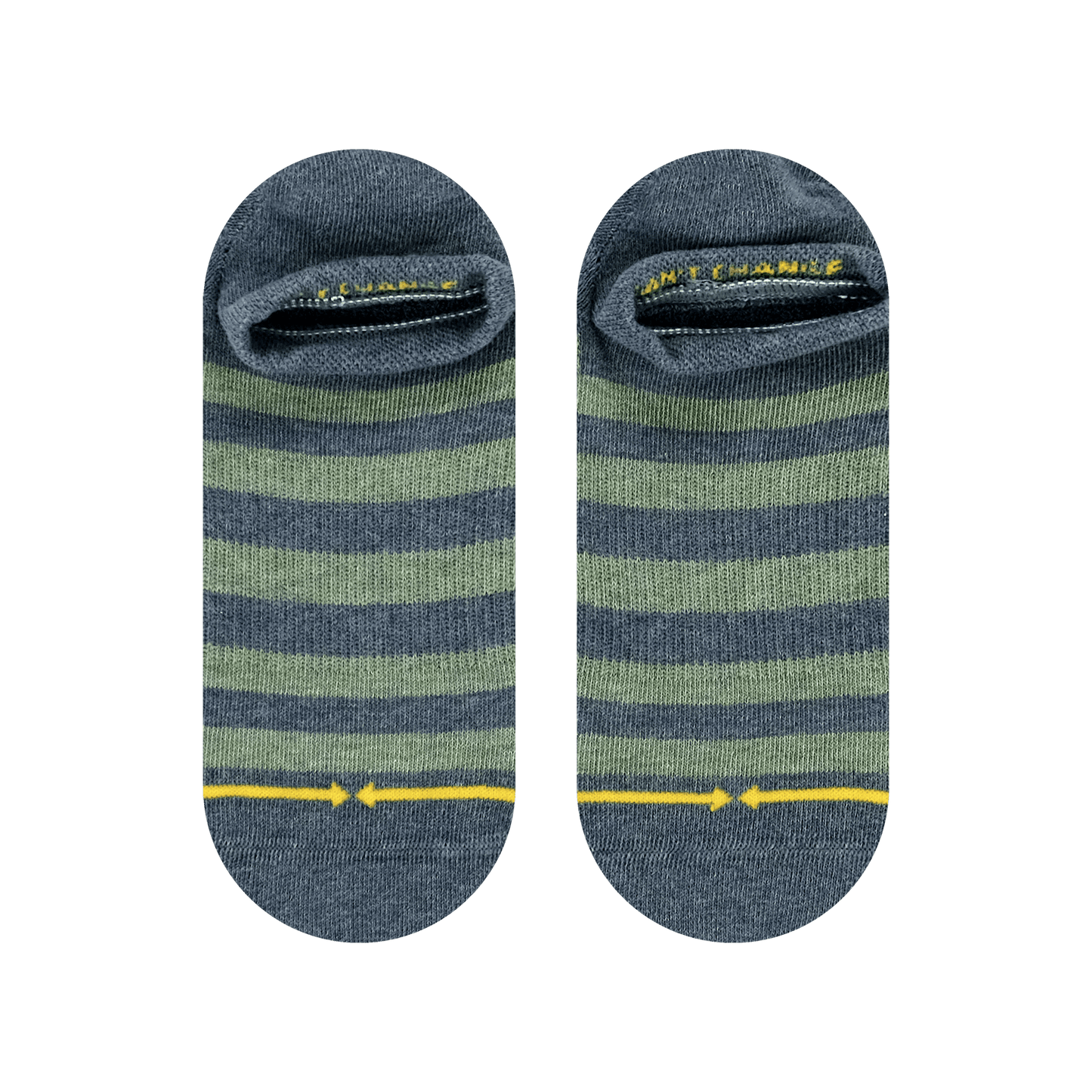 Pencil Stripe Plant Dye Adult No Show Socks