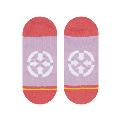 Rose Organic Cotton Adult No Show Socks