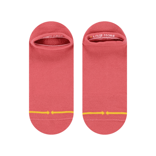 Rose Organic Cotton Adult No Show Socks
