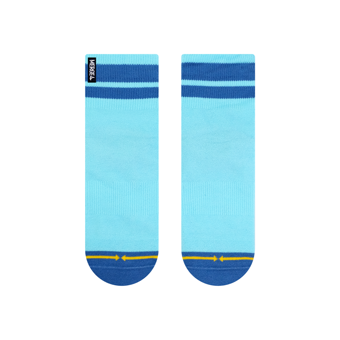 Organic Cotton Blue Combo Adult Socks 2-Pack