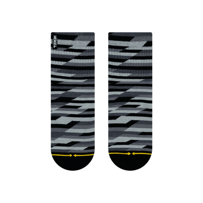 Trekker Quarter Adult Crew Socks Black