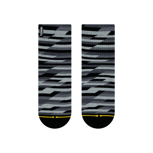 Trekker Quarter Adult Crew Socks Black