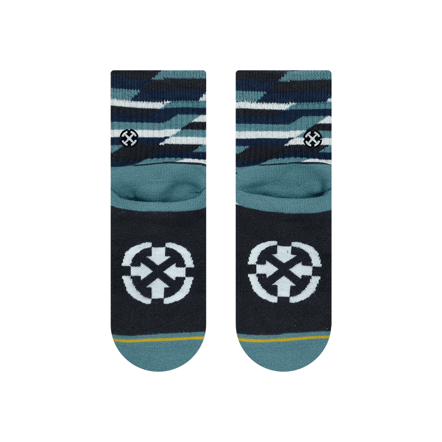 Trekker Quarter Adult Crew Socks Blue