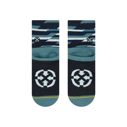 Trekker Quarter Adult Crew Socks Blue