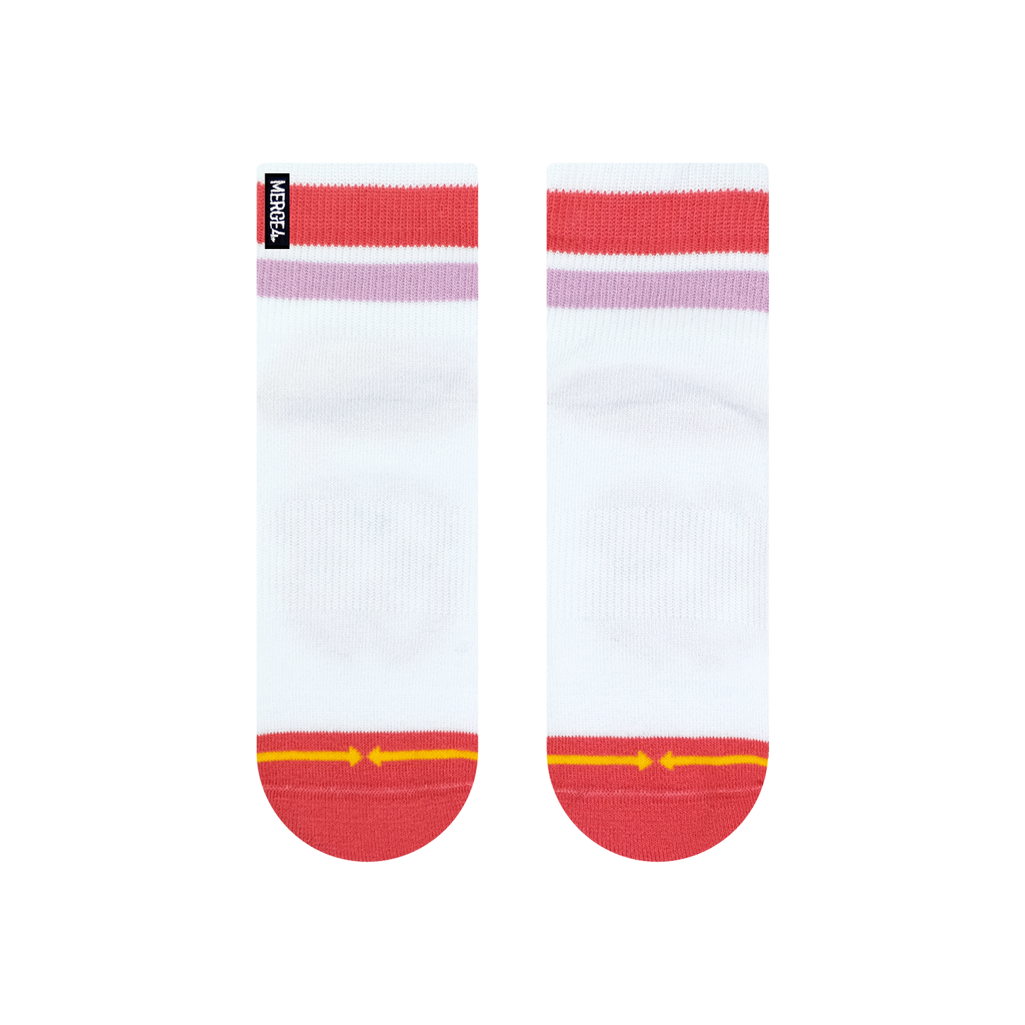 Organic Cotton Red Combo Adult Socks 2-Pack