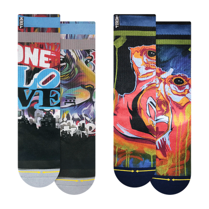 Taylor Reinhold One Love Adult Crew Socks 2-Pack