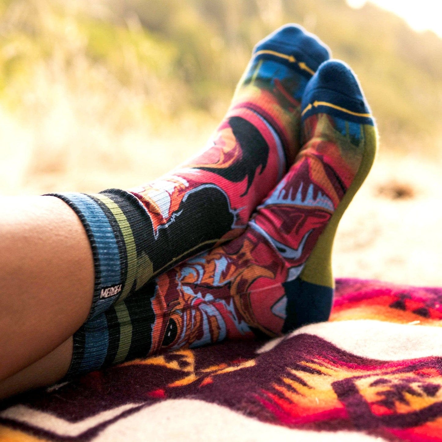 Taylor Reinhold Gorilla Graffiti Adult Crew Socks