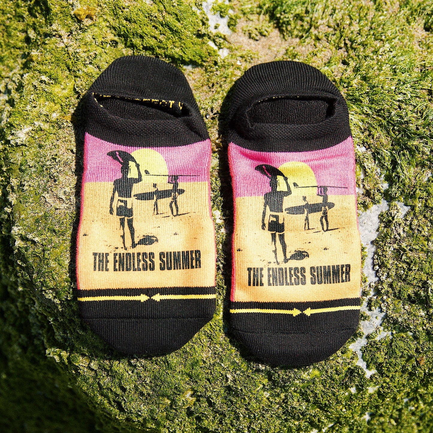 Endless Summer Movie Poster Adult No Show Socks