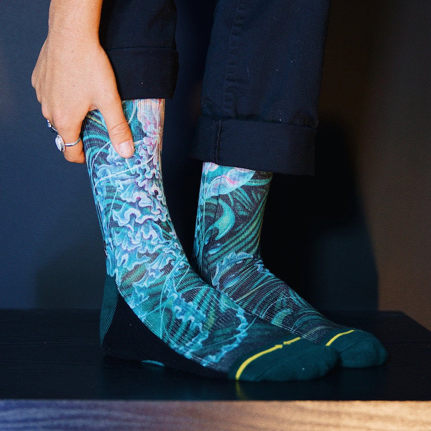 Umijoo Sea Jellies Adult Crew Socks