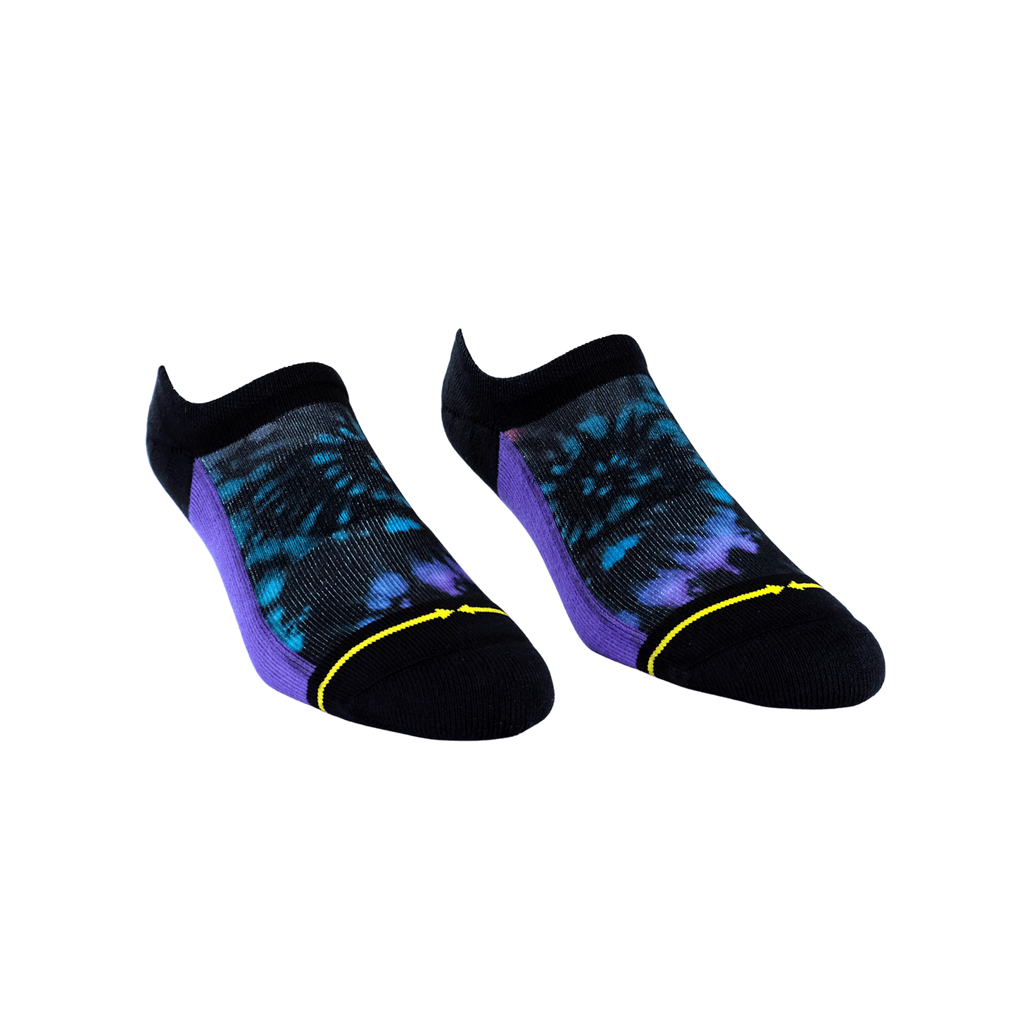 Far Out Tie Dye Adult No Show Socks