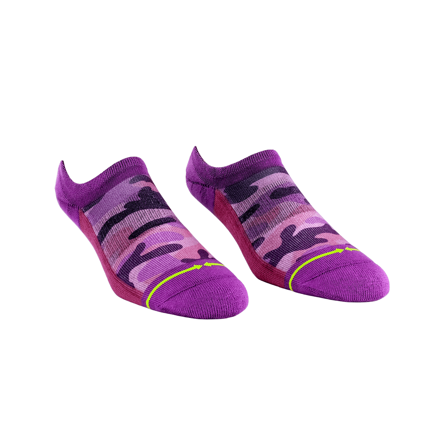 Pink Camo Adult No Show Socks