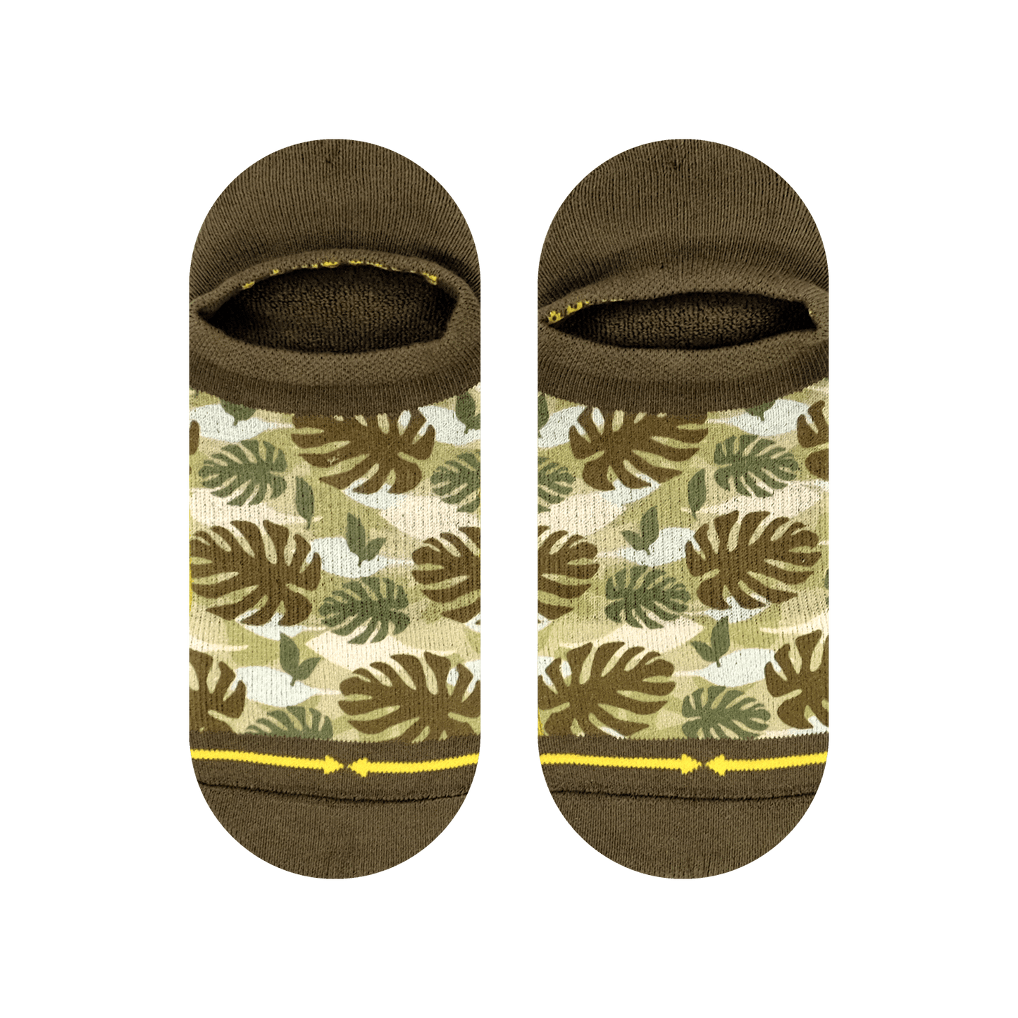 Maia Negre Camo Adult No Show Socks
