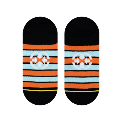 Slidertown Capitola Begonias Adult No Show Socks