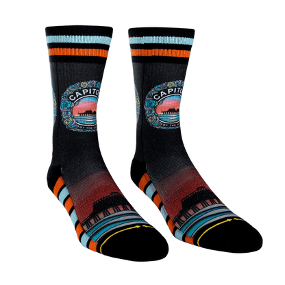 Slidertown Capitola Begonias Adult Socks