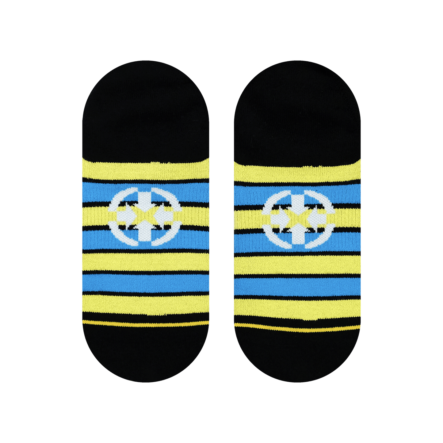 Slidertown Sunset Adult No Show Socks 3-Pack