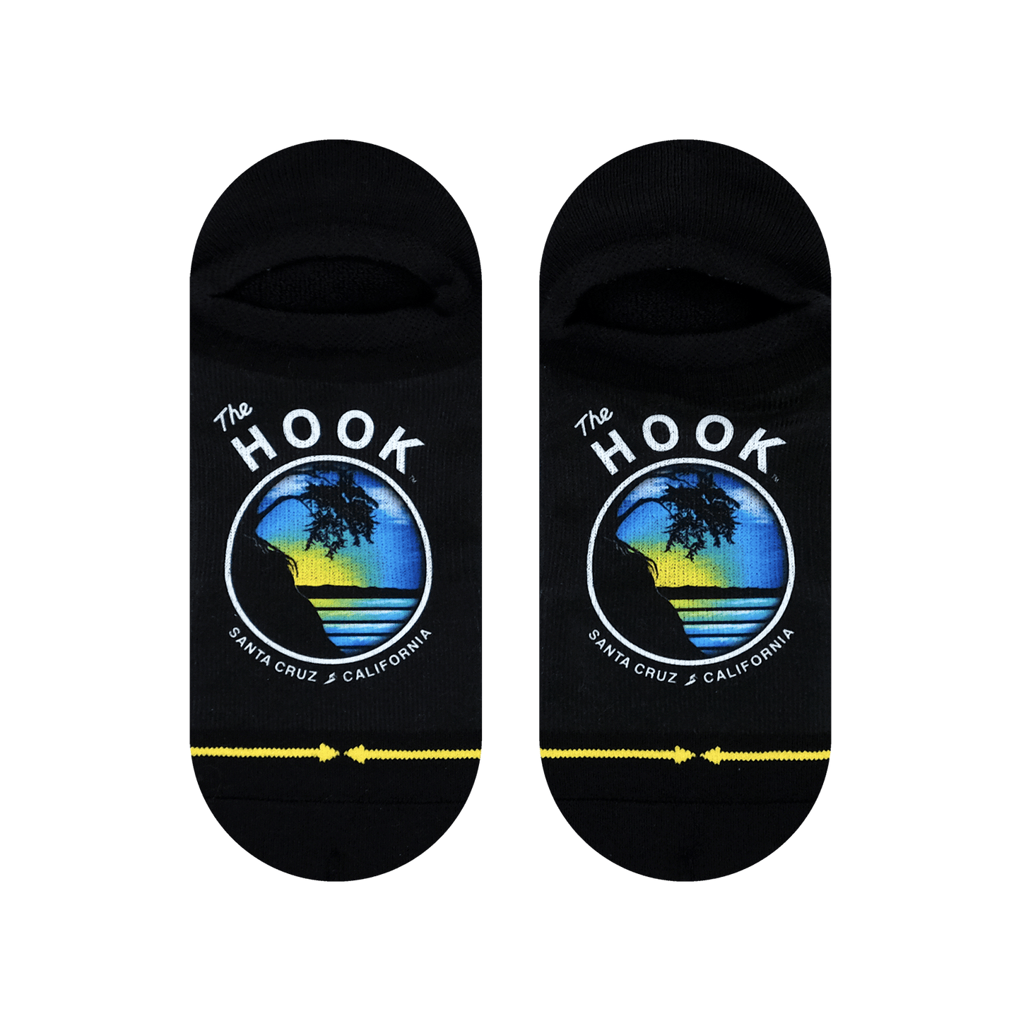 Slidertown Sunset Adult No Show Socks 3-Pack